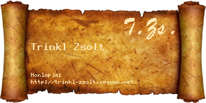 Trinkl Zsolt névjegykártya
