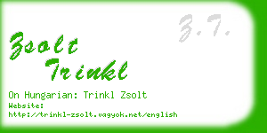 zsolt trinkl business card